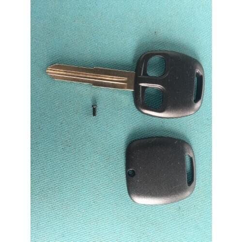 For Mitsubishi Key Shell 2 Button Uncut Left Blank Blade Replacement Keyless Entry Auto Car Cover Case Fob No Logo Accessories