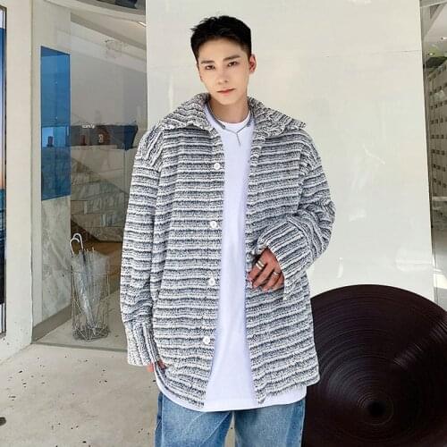 EMAIGI Mens Fleece Shirts