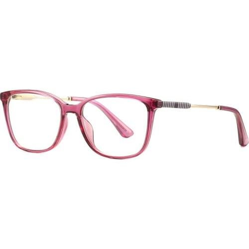 Ready To Ship Square Eyeglasses TR90 Optical Frame With Blue Light Blocking Computer Glasses