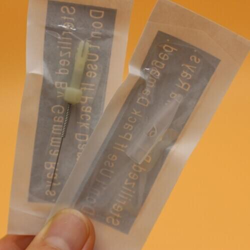 50Pcs 1RL Mosaic Needle With Cap 50pcs Tattoo Needle Tips For BioTouch Mosaic Machine Eyebrow Lip Permanent Makeup Tattoo