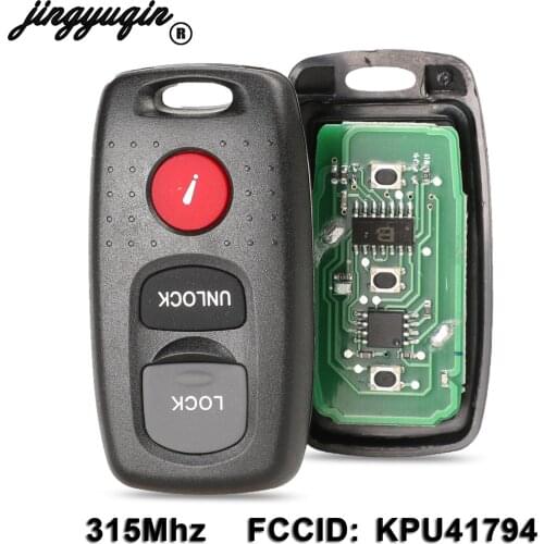 Jingyuqin 3B For MAZDA 3 6 MPV Protege Car Remote Key Keyless Case Housing Fob Transmitter Alarm Beeper Clicker KPU41794 315Mhz