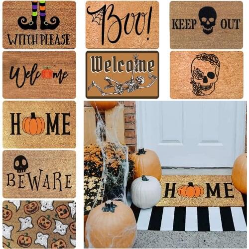 Rugs For Halloween Doormat Blanket Welcome Home Decor Door Mat Anti-Slip Bottom Indoor Outdoor Bedroom Carpe Horror Carpet 2021