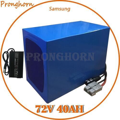 72V 40AH Lithium Battery 72V 40AH Electric Bike Battery 72V 3000W 3500W Scooter Battery use Samsung cell With Charger Free Tax