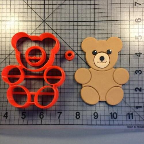 Cute Bear Cookie Cutter Mitchen Baking Supplies Cake Icing Decoration Tools Set All Kinds Of Cartoon Patterns 3D Custom Seal