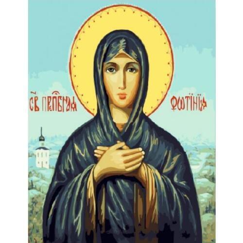 DIY painting by numbers art canvas painting for living room wall framed 40x50cm figure painting of Icon