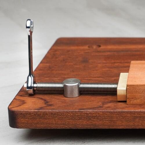 Woodworking Desktop Vise Tenon Locking Bar Fixing Tool Brass Retaining Block Woodworking DIY Utility Tools with 8mm Stainless