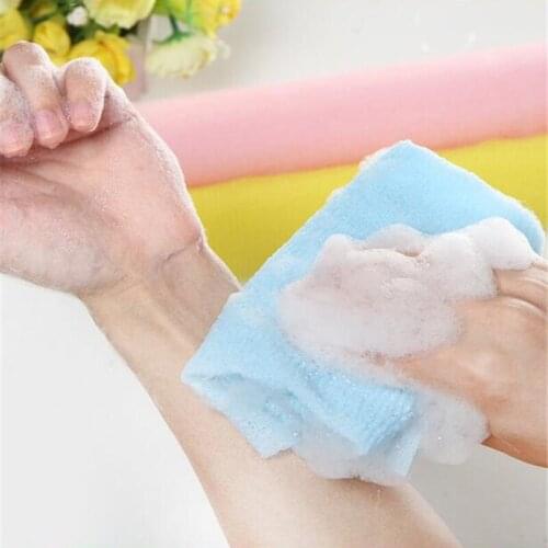 Nylon mesh Wash Cloth Bath Towel Beauty Body Skin Exfoliating Shower Bathroom Washing Korean