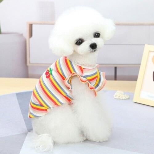 2021 New 2021 New Pet Cute T shirts Dog Clothes Puppy Vest Cute T-shirt Summer Pet Clothes Dog Clothes Bottoming Costume New