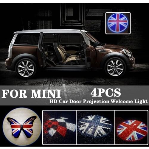 HD Car Door Projection Light for Paceman Roadster Cooper One S R55 R56 R60 F55 F56 Countryman Car Door Welcome Decorative Lights