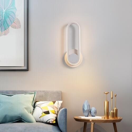 Adjustable touch switch Led wall lamp home living room bedroom bedside lamp Corridor passage sconce lamp Wall lamp indoor light