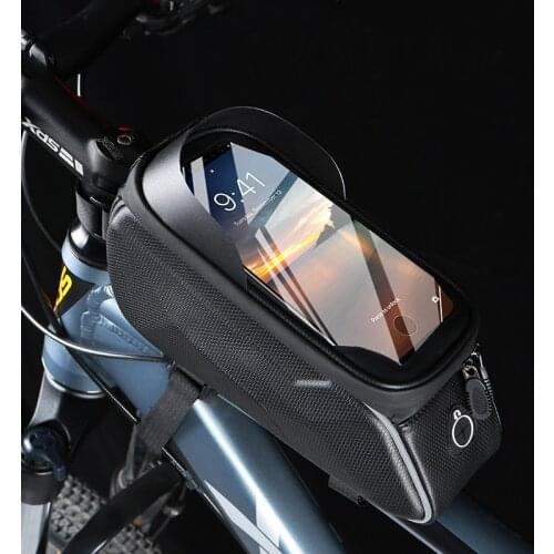 Bike Bag Front Phone Bicycle Bag For Bicycle Tube Waterproof Touch Screen Saddle Package For 5.8 /6 Bike Accessories