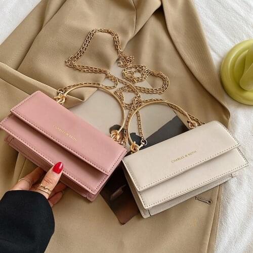 Chain handbag female messenger bags summer 2021 new trendy style fold single shoulder crossbody bag for women