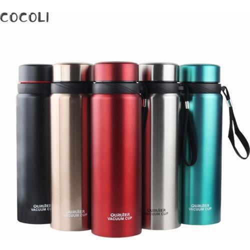 650ml 800ml Thermal Cup with Tea Leaks Vacuum Flask Heat Water Tea Mug Thermos Coffee Mugs Insulated Stainless Steel Travel Cup