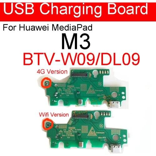 Genuine USB Charging Jack Dock Board For Huawei MediaPad M3 BTV-W09 BTV-DL09 8.4in Charger Port Connector Flex Cable Parts