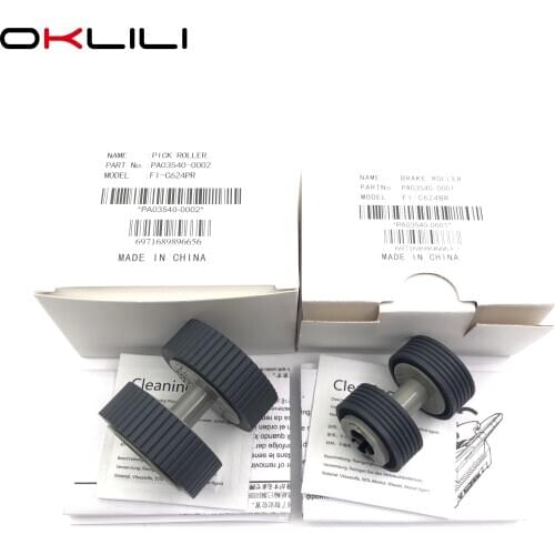 10SETX PA03540-0001 PA03540-0002 Brake and Pick Roller for Fujitsu 6130 Fi-6130 Fi-6130Z Fi-6230 Fi-6140 Fi-6240 Fi-6125 Fi-6225