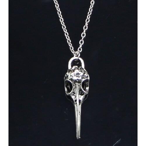 20pcs New Fashion Necklace 41x12mm skeleton bird dagger Pendants Short Long Women Men Colar Gift Jewelry Choker