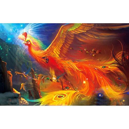 5D Diy Diamond Painting Animal Fire Peacock Cross Stitch Diamond Mosaic Needlework Diamond Embroidery Home Decor Handcraft