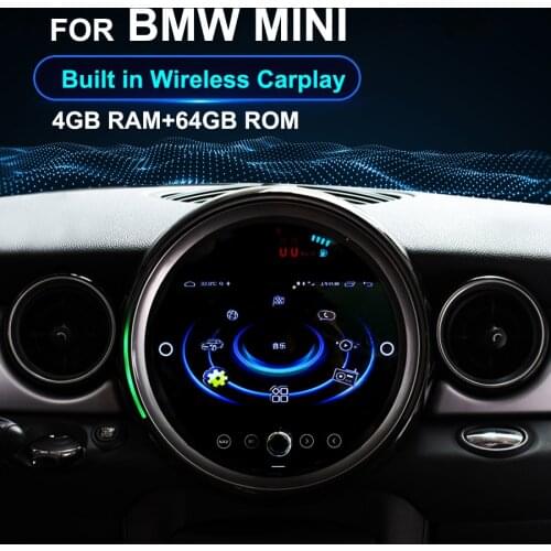 Car Multimedia Player 9" IPS Screen Android 10.0 For BMW R60 R57 Countryman Radio Audio Mini Cooper GPS Navigation 2007-2010
