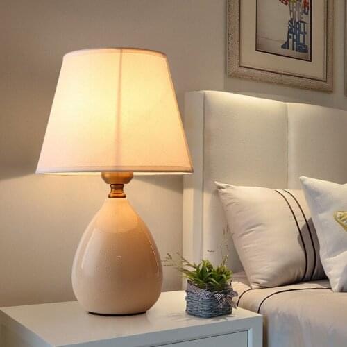 Free Shipping Modern Ceramic Table Lamp Bedside Lamp For Living Room Creative Table Lamp Polygon Simple Table Lamp Night Light