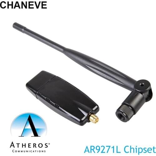 150Mbps Wireless USB WiFi Adapter Atheros AR9271 Chipset 802.11n Network Card With 5DB Antenna For Windows/8/10/Kali Linux