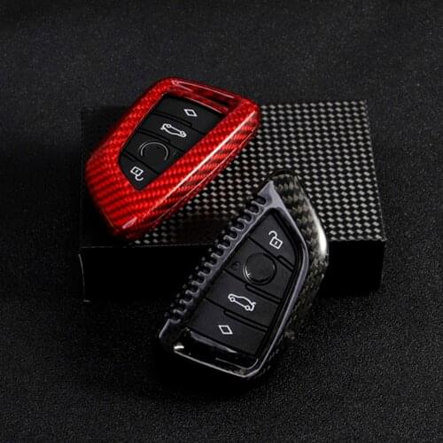 Real Carbon Fiber Car Key Case Cover Remote Key Shell For BMW 1 3 5 7 Series X1 X3 X4 X5 X6 F20 F30 F10 F45 F46 F48 G30 G32 G11