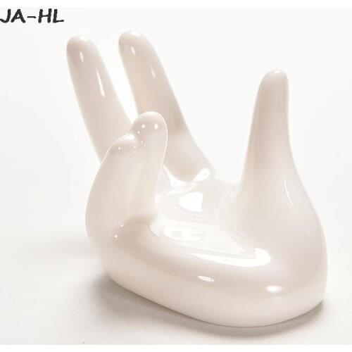 Tillandsia Holder Flower Porcelain Ceramic Air Plant Office Desk 8*5*4.7cm Decor Chic Home Decoration