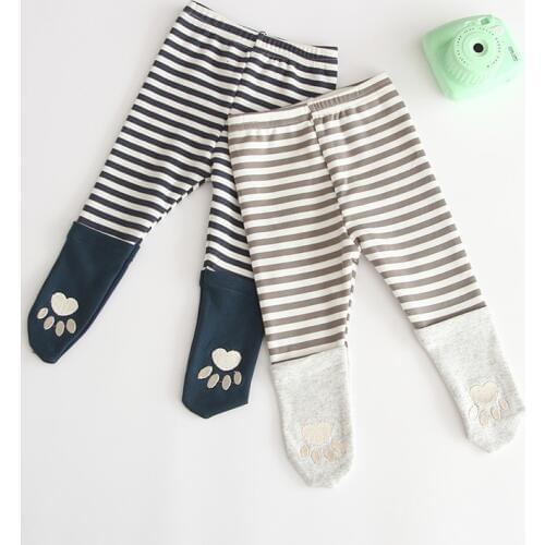 Childrens Pantyhose Girls Tight cartoon paw printing Baby Tights For Girls Knitted Long Cotton Floor Stockings For Toddlers