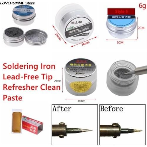 Hot Sale Soldering Iron Lead-Free Tip Refresher Clean Paste For Oxide Solder Iron Tip Head Resurrection Repair Tools