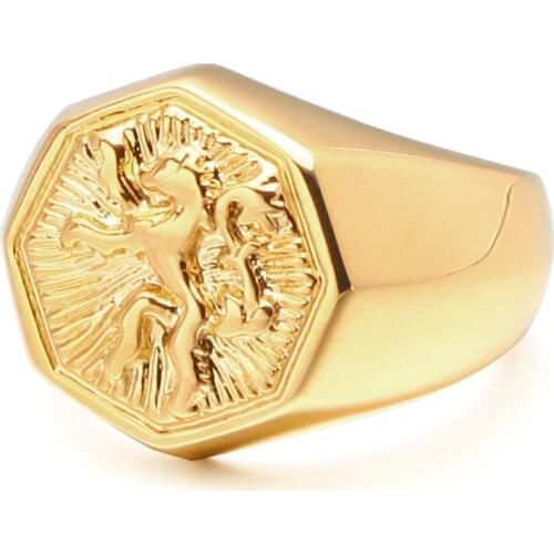 VAROLE Brave Lion Rings For Women Gold Color Finger Ring Bague Femme Fashion Jewelry Friend Gift Anillos Mujer