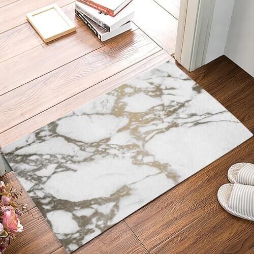Carpet Entrance Doormat For Entrance Door Mat Outdoor Marble Pattern Bath Rugs Non-Slip Doormat Door Mat Bathroom Accessories