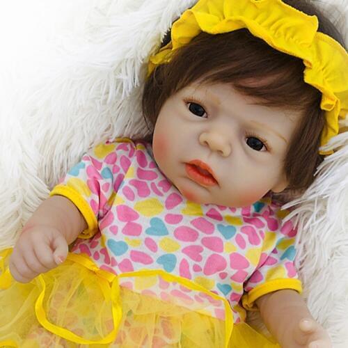 55CM newborn bebe doll reborn baby girl doll full body silicone vinyl babies dolls Bath toy lol dolls Xmas Gfit