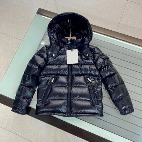 2021 New Black Red Blue High ended Duck Down Coat Jacket For Children Girls Outwear 4 5 6 8 10 12Y