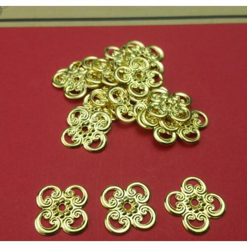 50pcs/lot 13mm Metal Filigree base Setting Jewelry DIY Components Gift box decoration diy For connection