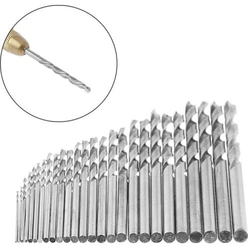 Multifunction 10 Pcs Tiny Micro HSS 0.5mm Straight Shank Twist Drilling Bit