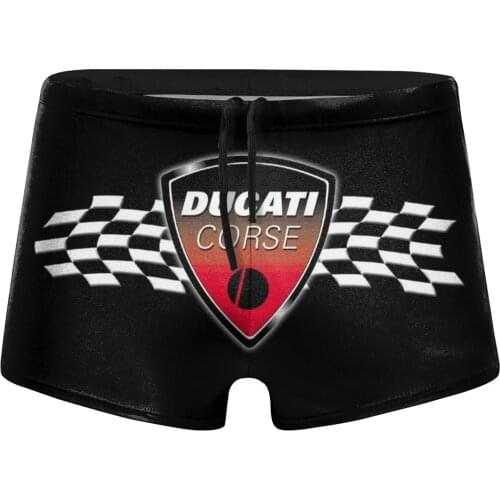 DUCATI Motorcycle Mens Swimwear High Quality Mens Swimming Shorts Mens Beachwear Sport Summer Holiday Surf Mens Swimsuit