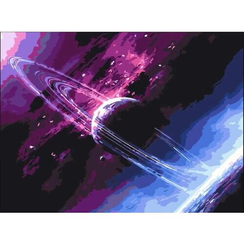 Oil Painting By Number Sky DIY Pictures By Numbers Landscape Kits Drawing On Canvas Hand Painted Paintings Home Decor