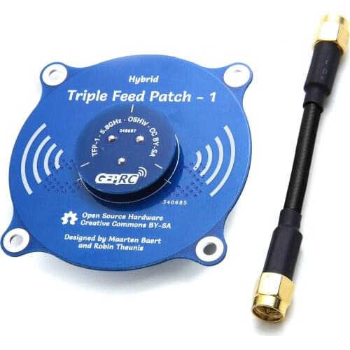 GePrc 5.8G Fpv Directional Omni Flat Panel Antenna Triple Feed Patch-1 Receiver Antenna For Rc Planes Remote Control Drone