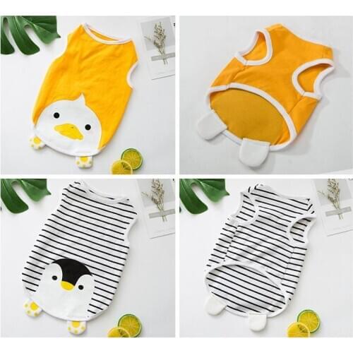 Cat Clothing Cute Soft T Shirt Sweatshirt Dog Costumes Puppy Vest Cool Summer Breathable Pet Clothes for Small Dog Cat New
