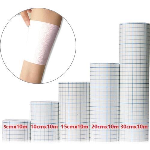 10m 5-30cm Wound Dressing Tape Non-woven Breathable Fixing Medical Plaster Sticker Outdoor Sports Wound Treatment First Aid Kit