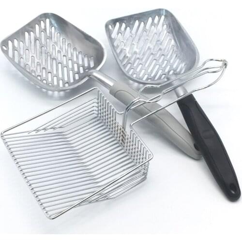 Durable Pet Dog Cat Stainless Steel Cleaning Tool Puppy Metal Kitten Litter Scoop Cozy Sand Scoop Poop Shovel Product For Sup