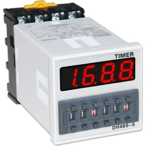 100% Original genuine DH48S-S High end Digital display cycle time relay 380V24V220V small adjustable delay relay