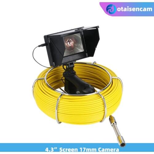 Handheld Drain Sewer Pipeline Industrial Endoscope With 4.3 Inch Screen 17mm 1000TVL Camera 30M/50M Cable