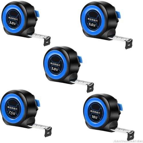 3/5/7.5/10m Retractable Steel Tape Measure Woodworking Auto Lock Distance Measuring Ruler Precise Woodworking Measuring Dropship