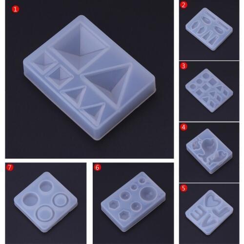 Silicone Mold DIY Jewelry Making Geometric Crafts Mirror Decorative Epoxy Resin