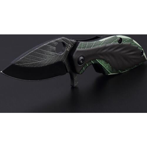 Stainless Steel EDC Folding Leaf Knife Multi-function Knife Outdoor Camping Cutting Tool 3D Printing Technology Dropshipping