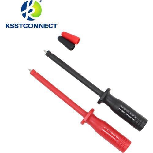 TPC164 2pcs Safety test probe with 4mm socket test probe test hook clip