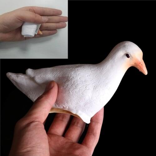 Funny Magic Living Latex Dove/Rubber Dove Close-up Illusions Magic Tricks Gimmick Magic Prop