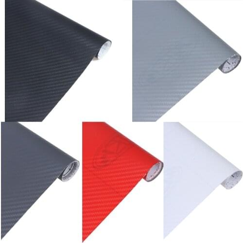 1Pc 3D Carbon Fiber Matte Vinyl Film Auto Sheet Wrap Roll Sticker Diy Decor Multi Maten Water Proof Auto Exterieur