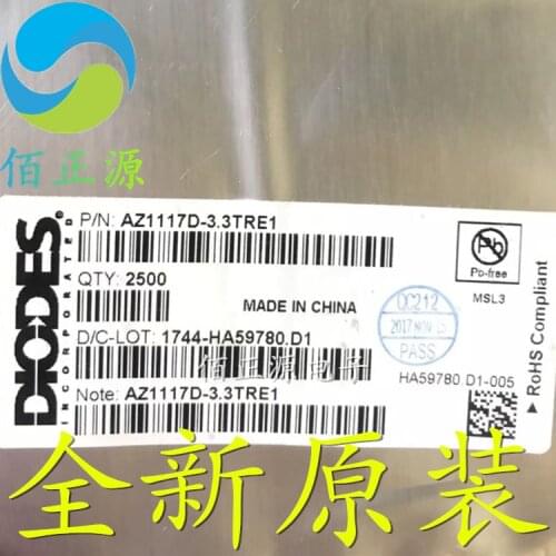 100% Original In Stock New AZ1117D-3.3TRE1 AZ1117-3.3 TO-252 (10pcs/lot)