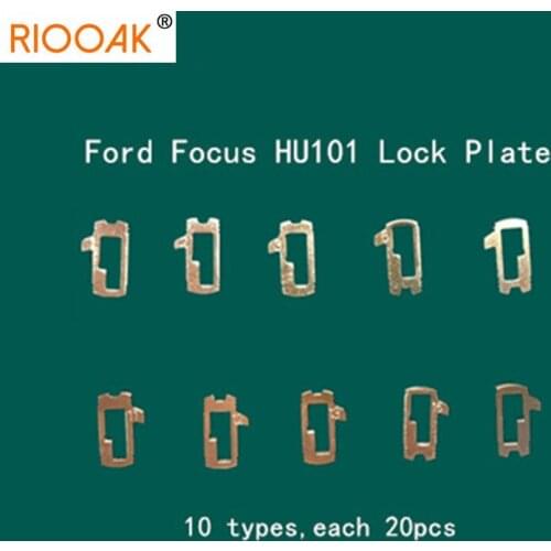 200pcs/lot HU101 Car Lock Reed Plate For Ford Focus Fiesta Ecosport Brass Material Locksmith Tools Car Lock Repair Kit